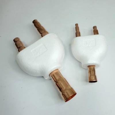 Chine Les pièces de rechange de réfrigérateur de climatiseur cuivrent le tuyau TOSHIBA BY105E de branche de Y à vendre