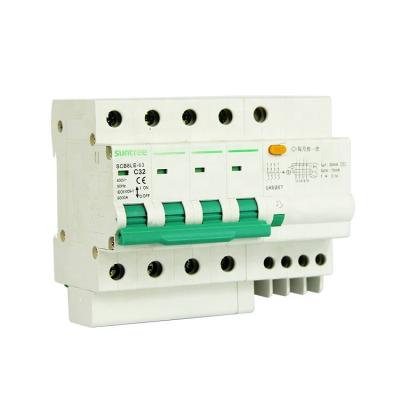 China Suntree AC 4P 63A 30ma RCBO Circuit Breaker for sale