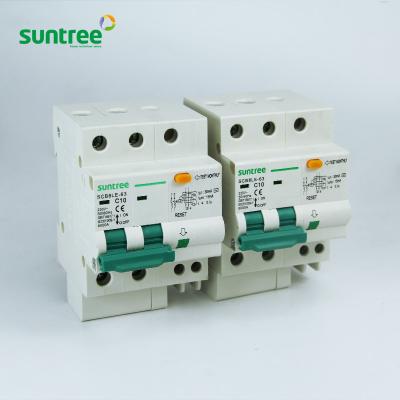China Panel Mounting 300mA 2P RCBO Circuit Breaker IEC60898 for sale