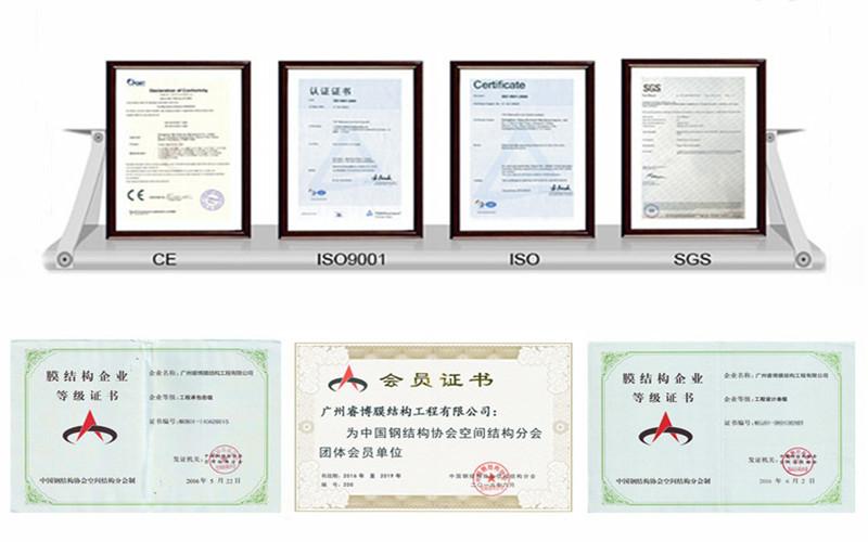Member of the Membrane Structure Industry Association - Guangzhou Ruibo Membrane Structure Engineering Co., Ltd.