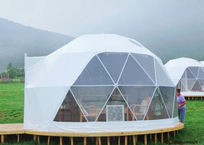 中国 ポリエステル生地の測地線ドームのテントの紫外線抵抗力があるドームのキャンプ テント 販売のため