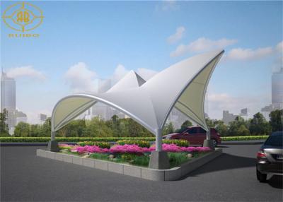 China New Type PVDF Architecture Membrane  Tensile Roof Structures For Plaza for sale