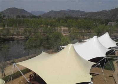 China Construction Glamping Luxury Hotel Tents Three Layers Fabric Material for sale