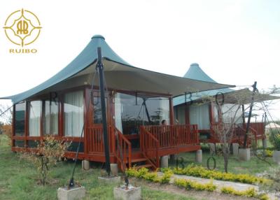 中国 Prefab Tent house 5X5 Meters Safari Glamping Canvas Tents For Outdoor Adventure 販売のため