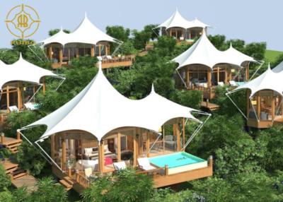 China UV Protected Weatherproof Luxury Resort Tent with 1 Door Te koop