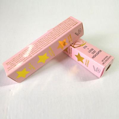 China CMYK Hot Stamping Cosmetic Paper Box , Collapsible Lipstick Box Packaging for sale