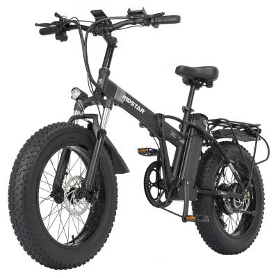 China Professional 500watt City Cross E Bike Fat Tire Foldable Ebike 30-50Km/H for sale