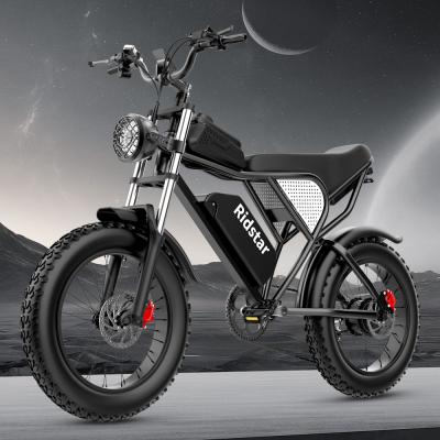 Chine 20 pouces hors route pneu de graisse vélo électrique 7 vitesses Fat Emtb transmission arrière à vendre