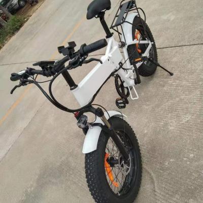 China 10.4ah 48V 800w Bicicleta eléctrica rueda de grasa bicicleta eléctrica plegable 30-50Km / h en venta