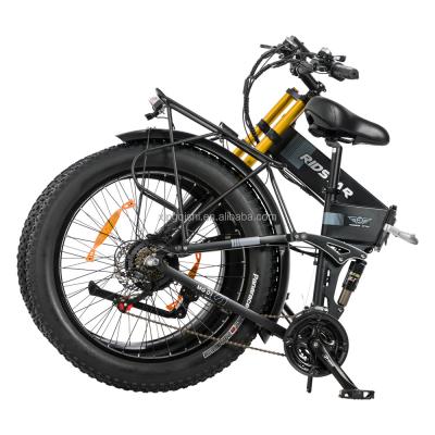 China 48v / 14ah 1000w neumático de grasa bicicleta eléctrica plegable en venta