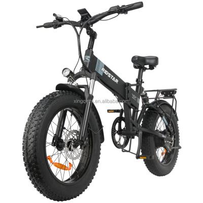 China Detachable Battery Fat Wheel Electric Mountain Bike 20inch 180kg Load for sale