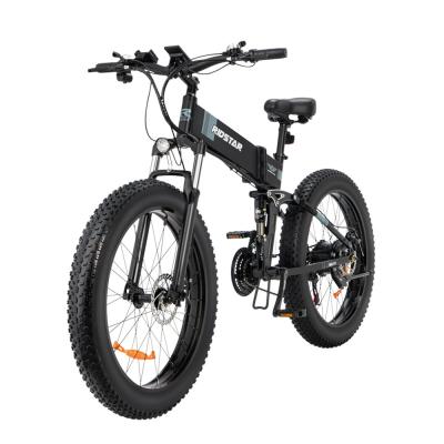 China 26 pulgadas de neumático plegable de grasa bicicleta eléctrica 48V 14Ah batería alimentada para adolescentes en venta