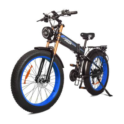 China Aluminum Alloy Downhill Mountain E Bike Fat Tire Folding Electric Bike 1000w for sale