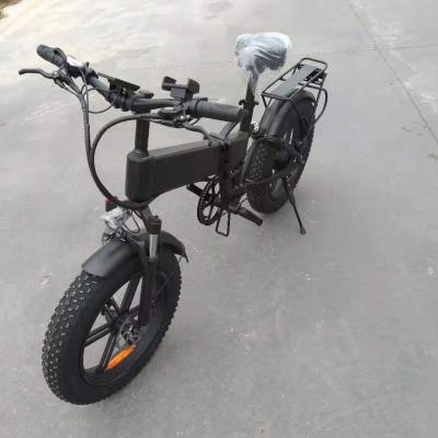 China Roda de magnésio 20 polegadas pneu gorduroso bicicleta elétrica dobrável 30-50Km / h à venda