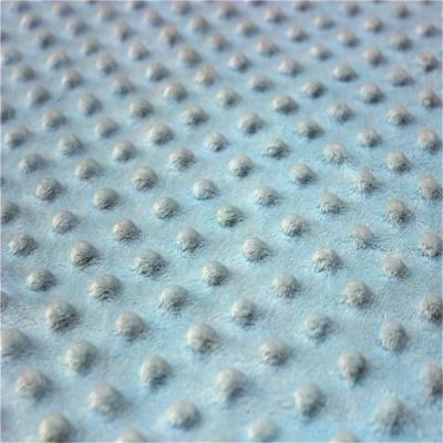 China Warp Knitted Minky Dot Fabric By The Yard Customized Color For Garment for sale