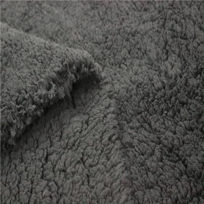 Chine Tissu extérieur mou de doublure de Sherpa de vêtement de textile de tissu d'habillement à vendre