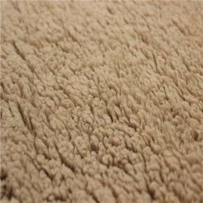 China Commercial Outdoor Apparel Fabric Polyester Thick Faux Sherpa Fleece Fabric for sale