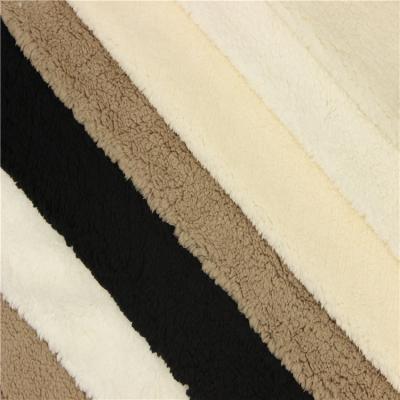 China Solid Color  Warm Sherpa Fabric By The Yard 220gsm For Hoodie for sale