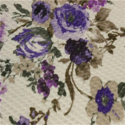 China Anti - Slip Sofa Patterned Velvet Upholstery Fabric 28S/32S Density for sale