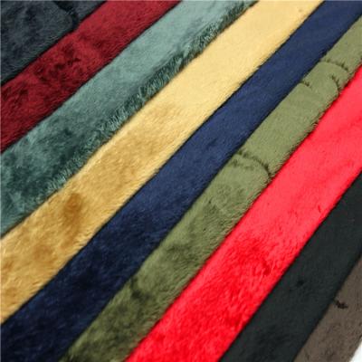 China Fashion Durable Velboa Soft Toy Fur Fabric 200gsm~250gsm 28s/32s Density for sale