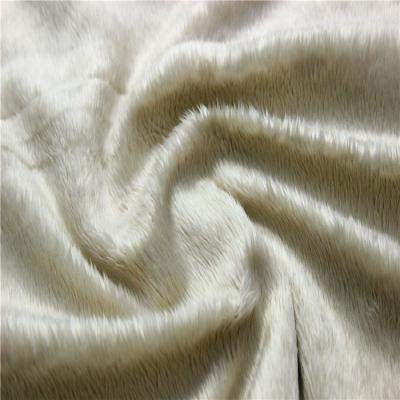 China Super Soft Velboa Soft Toy Making Fabric Short Pile Plush Fabric for sale