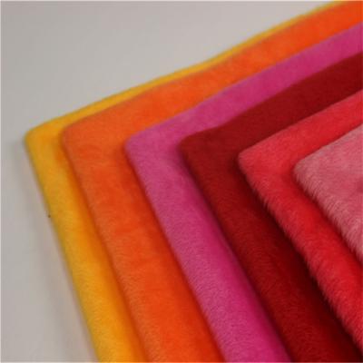 China 100 Polyester Soft Toy Making Fabric Soft Velboa Fabric For Bedding for sale