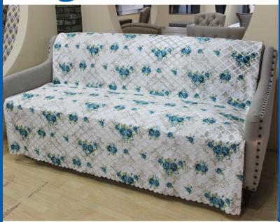 China cloth sofa cover set fur fabric various color for sale