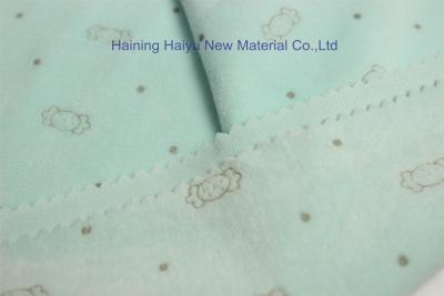 China Warp Knitted Velour foil printed Carton Animal Minky Fabric for competitive price for sale
