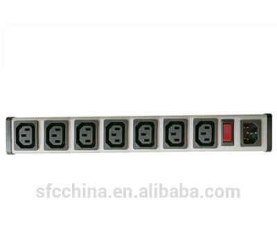 China IEC 60320 C13 C14 PDU POWER STRIP for computer, Smart 7 Socket Power Strip Bar For Network Cabinet , Multiple Electrical Outlets for sale