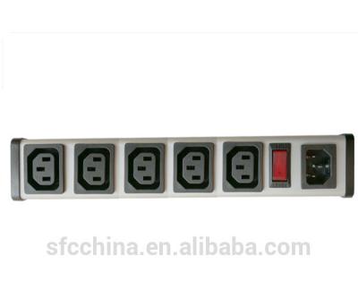 China IEC 60320 C13 C14 PDU POWER STRIP, Smart 5 Socket Power Strip Bar For Network Cabinet , Multiple Electrical Outlets for sale