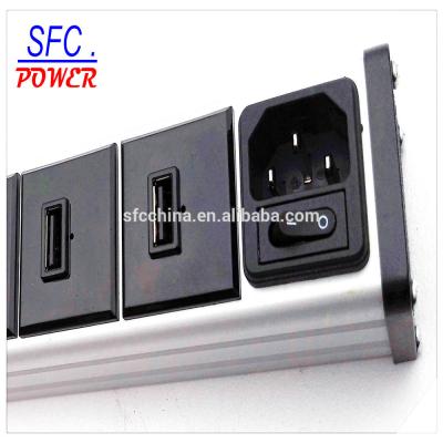 China ETL FCC CE Approved alu- alloy 5V 2.1A USB 2 port smart charging station for sale