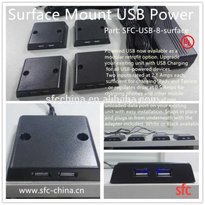 China 4 x 2port Surface USB charging power for sale