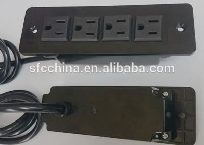 China Surface Mounted 4-Outlet 125V Power Bar for sale