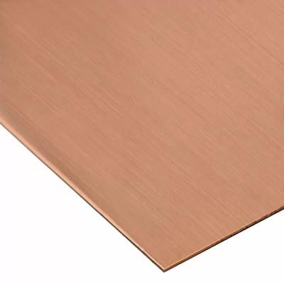 China GB EN C10100 Thin Copper Plate Large Copper Sheets Mill Finish for sale
