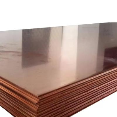 China Placa de folha de cobre para decoração de interiores C10400 Folhas de cobre ASTM Preço à venda