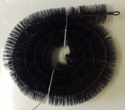 China Escova de limpeza preta 4m da calha da cor da cerda Rolls 100mm OD para a proteção da calha à venda