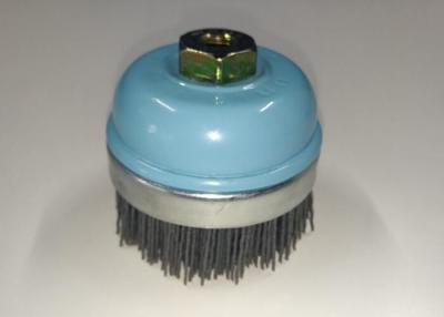 China Nice Surface Nylon Filament Cup Brush / Abrasive Nylon Brush With M10*1.25 Nut for sale
