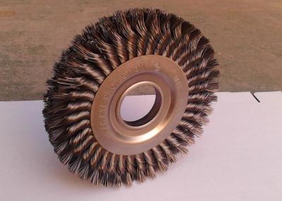 China Cleaning Corrosion Twisted Wire Wheel Brush Three Layer Stringer Bead Wheels for sale