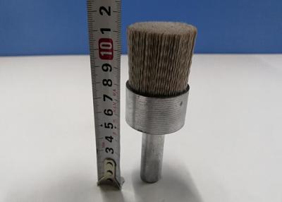 China 16mm Nylon Schurende de Kopborstel van de Steelgrootte/Nylon de Borstel Witte Kleur van de Varkenshaarkop Te koop