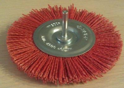 Chine Roue plate de fil de haute performance de roue de brosse de filament de brosse en nylon de perceuse à vendre