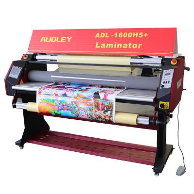 China audley pneumatic hot laminator 1600 film laminating 1600H5+ with CE, air pump for sale
