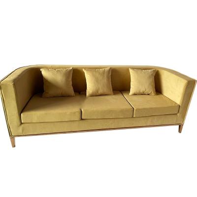 China Gentle Three-Person Sofa Home Hotel Furniture Living Room for sale