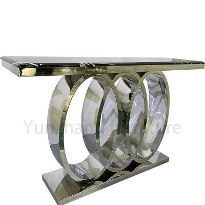 China 50-60kg Smooth Round Steel Stylish Tea Table For Industrial 40cm Width for sale