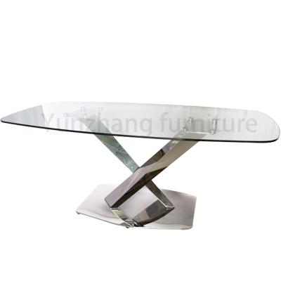 China La silla de tabla grande de cena superior de cristal fija 36 pulgadas de longitud en venta