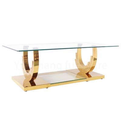 中国 明確なシンプルな設計の長方形の中心のテーブル、家族の使用のためのTVのキャビネットのテーブル 販売のため