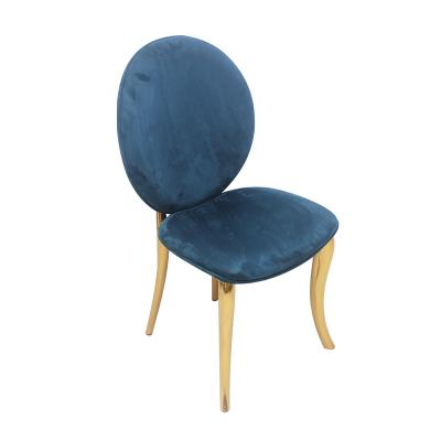 China Hotel Room Cafe Velvet Padded Seat Chairs Fashion With Cushion à venda
