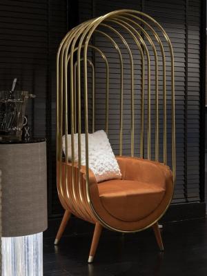 Китай Gold Stainless Steel Throne King Wedding Couple Chair Cage Shape продается