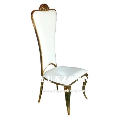 中国 高い背部金新郎新婦の椅子の優雅な結婚式の宴会の椅子 販売のため