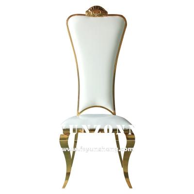 中国 高い背部金新郎新婦の椅子の優雅な結婚式の宴会の椅子 販売のため