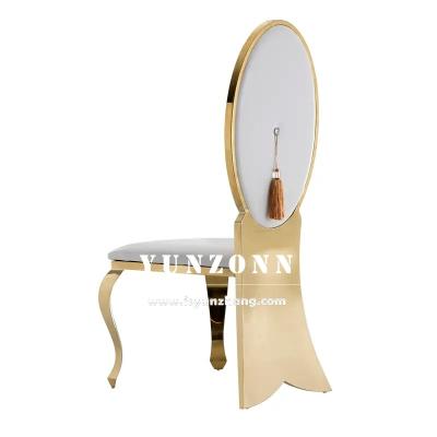 Китай Мода Рыбьи хвосты Ноги Свадебный стул Золото Нержавеющая сталь Кристальная кнопка Банкетный стул для гостиницы Роскошный ресторан продается